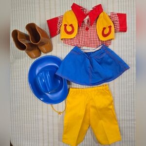 Vintage 80's Cabbage Patch Kids Cowgirl Outfit Doll Clothes